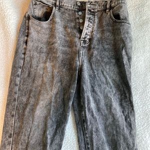 Pacsun High Waisted Gray/Black Jeans Size 28